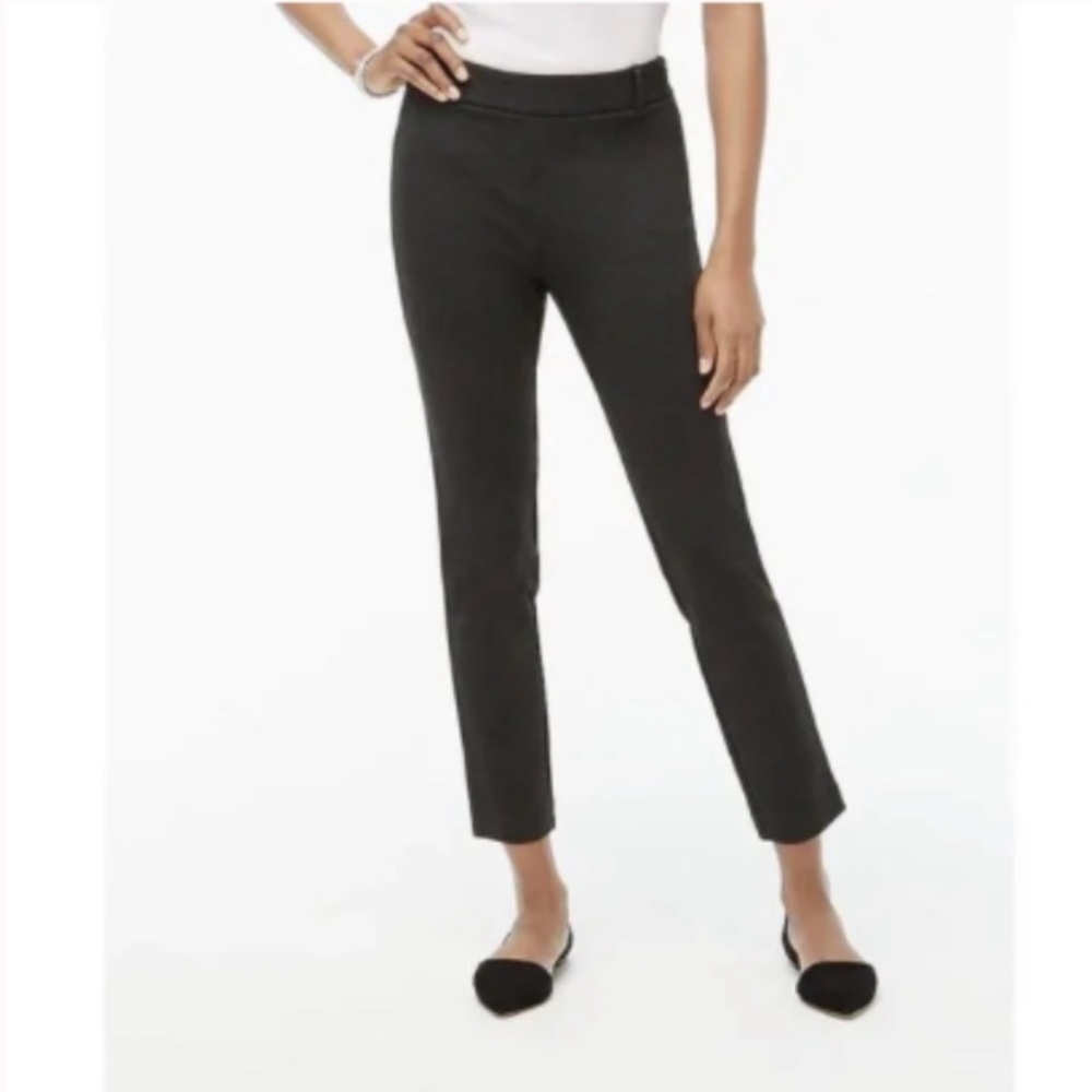 NWT J. Crew Slim Ponte Knit Work Ankle Pant Charcoal Grey Sz 14